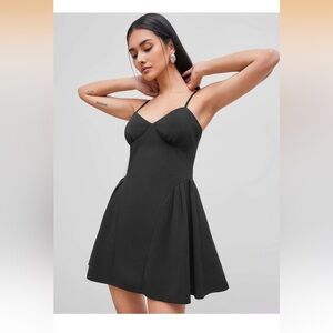 Cider Black Mini Dress